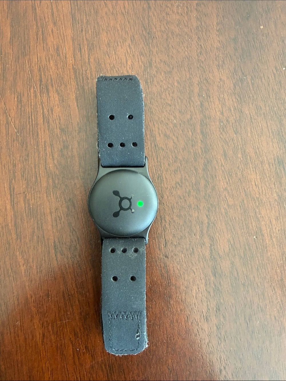 Black Wearable Charger Wristband with Integrated Pod